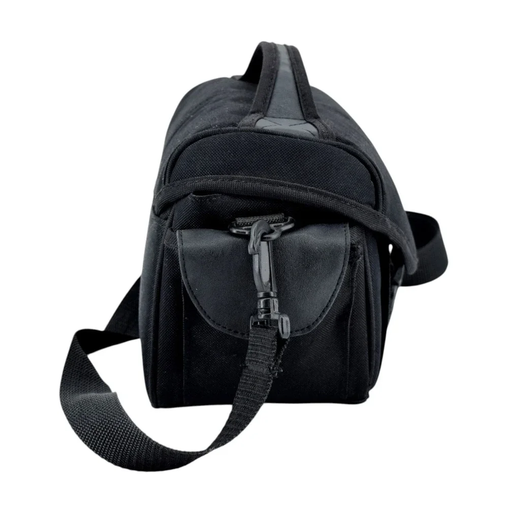 Tamrac TCB-50 Camera Bag Black Canvas Photo Video Case Adjustable Shoulder Strap